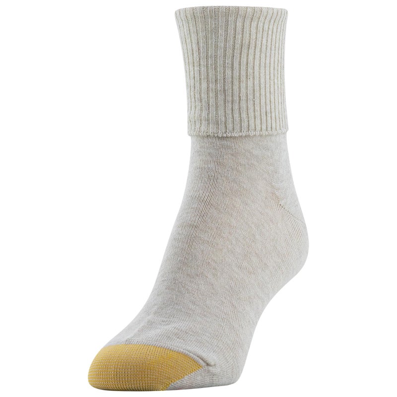 GOLDTOE Women's Classic Turn Cuff Socks, Multipairs, Brown Black Mix (6-Pairs), Shoe Size: 6-9 - Image 2
